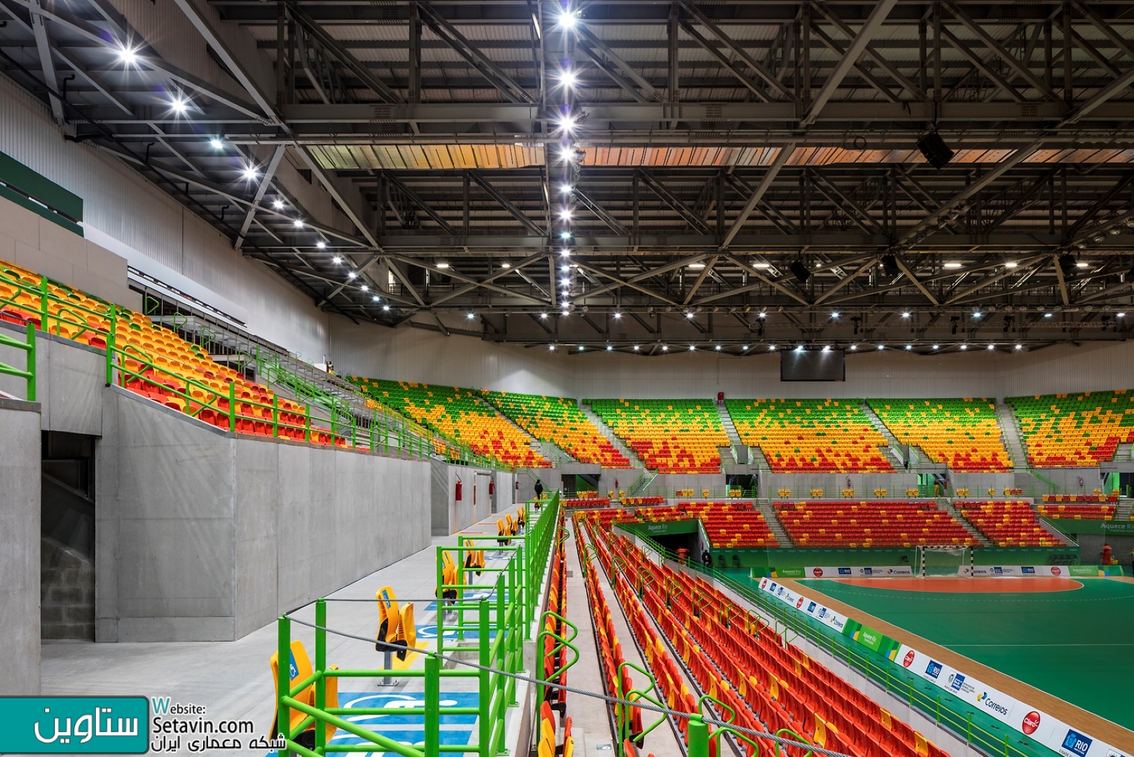 ورزشگاه هندبال بازی های المپیک ریو 2016 , Oficina de Arquitetos , LSFG Arquitetos Associados , برزیل , استادیوم , ریو 2016 , المپیک , المپیک 2016 , هندبال