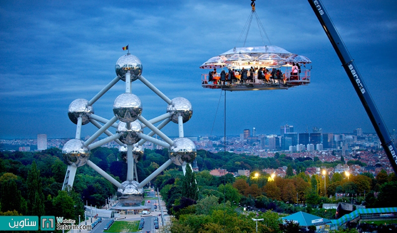 صرف شام در آسمان،Dinner in the Sky بروکسل