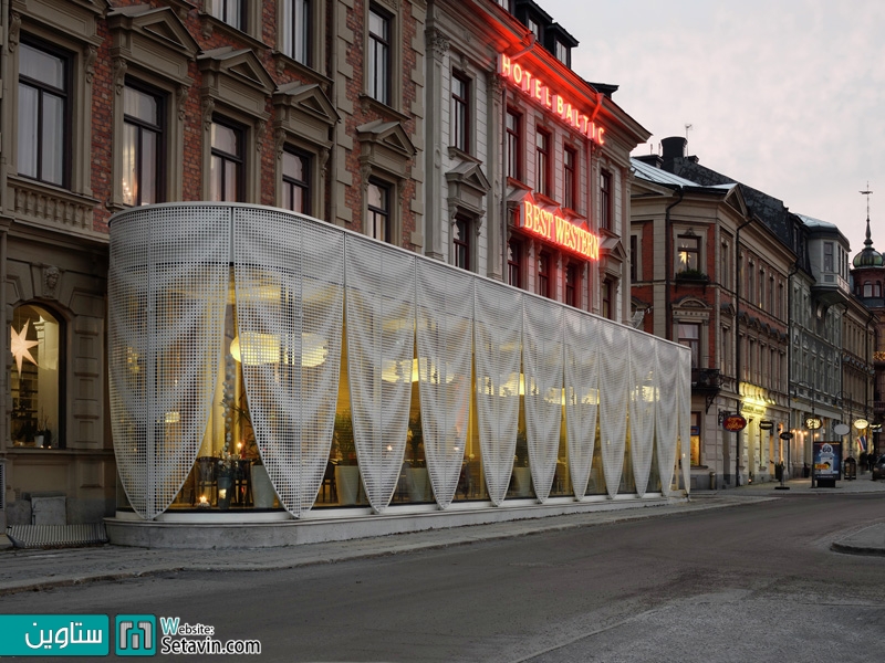 طراحی جالب پاویون هتلی در سوئد