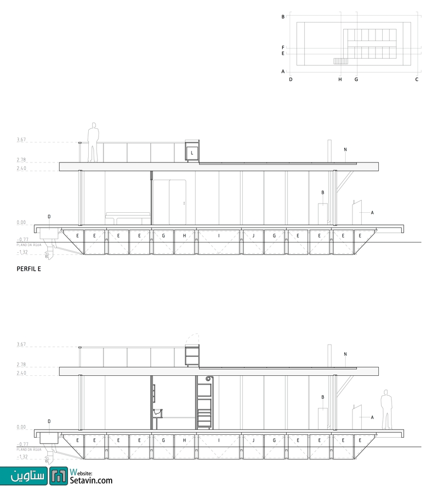 خانه شناور , اثر تیم طراحی Friday SA , پرتغال , Floating House , خانه , مسکن , طراحی خانه شناور , طراحی , معماری , دریا , معماری و آب , ستاوین , مسکن سیار , پروژه های معماری