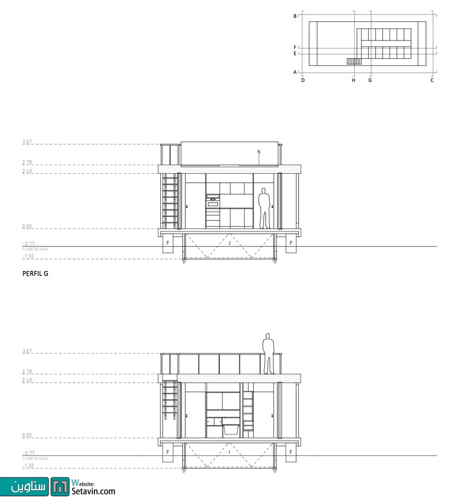 خانه شناور , اثر تیم طراحی Friday SA , پرتغال , Floating House , خانه , مسکن , طراحی خانه شناور , طراحی , معماری , دریا , معماری و آب , ستاوین , مسکن سیار , پروژه های معماری