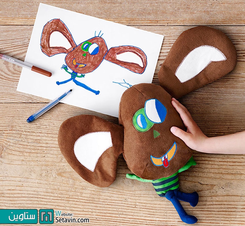تبدیل نقاشی کودکان به اسباب بازی واقعی