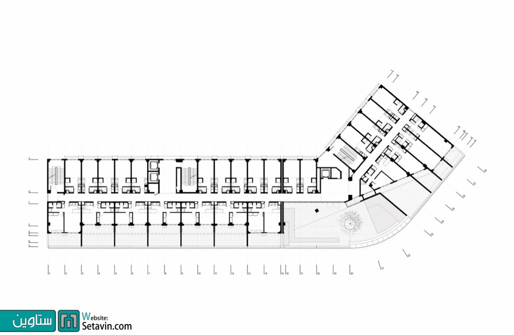 مجتمع مسکونی , Housing L , تیم معماری , in:Flux architecture , چین , مجتمع , مسکونی , مجموعه مسکونی , خانه , آپارتمان , طراحی مسکونی , ستاوین , پروژه های معماری