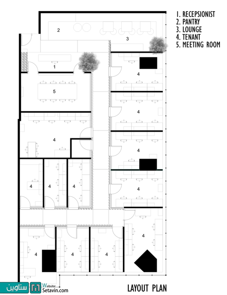 Prikarsa , Office , Delution , architect , طراحی داخلی , مجموعه اداری , تیم معماری , اندونزی , اداری , کاربری اداری , طراحی اداری , دفتر کار , طراحی دفتر کار