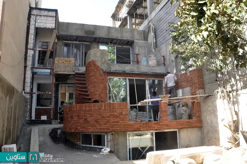 مرمت و احیای خانه الفت , گروه معماری نقش فیروزه , تهران , مرمت , احیای خانه الفت , نقش فیروزه , ستاوین , پروژه , طراح , نوید صالحی سورمقی