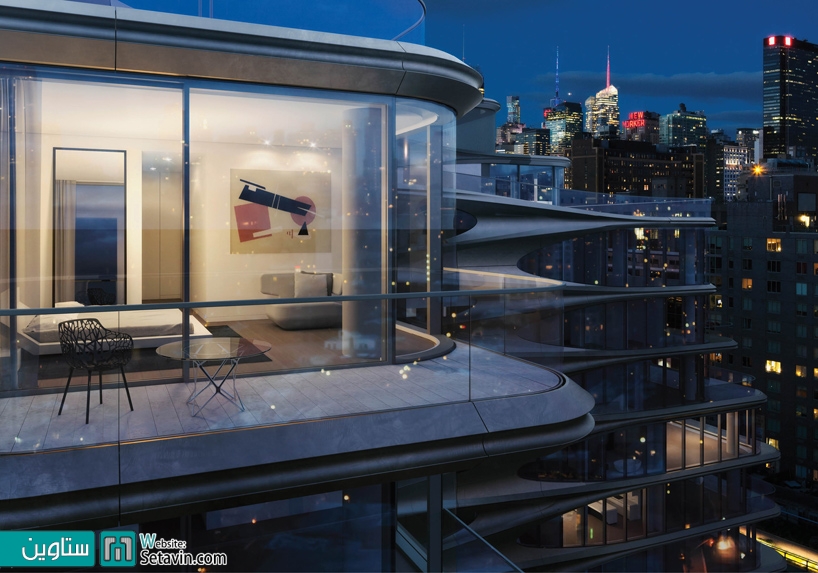 residential , architecture , residential architecture , طراحی داخلی , مجموعه اقامتی , 520West 28th , زاها حدید , نیویورک , zaha hadid , new york , ستاوین