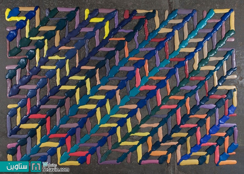 تابلو فرشهایی  با استفاده از فوم مایع رنگی