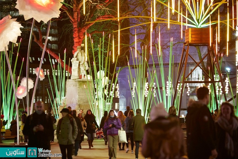 تصاویری از جشنواره نور Lumiere London