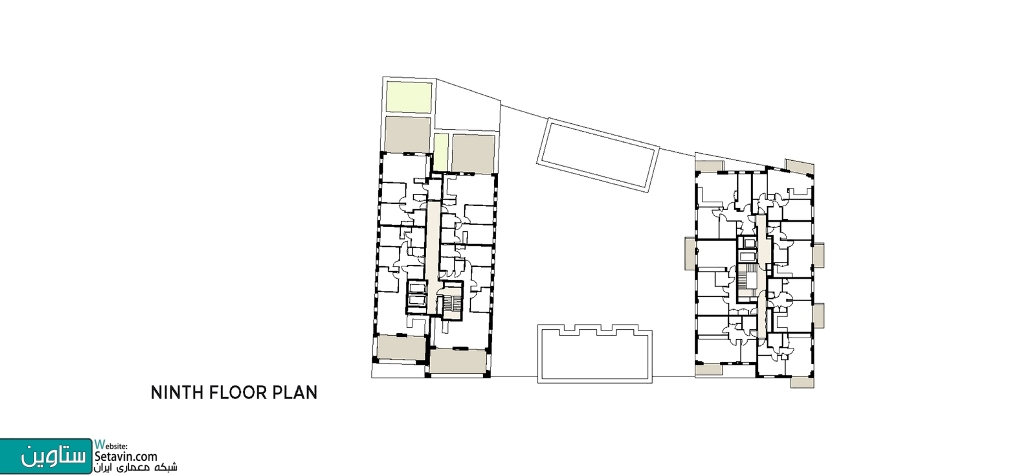 آپارتمان مسکونی , Greenwich Peninsula Riverside ، C.F. Moller ، انگلستان , مسکونی , آپارتمان , ساختمان مسکونی , طراحی مسکونی , طراحی آپارتمان ,  residential , ستاوین , طراحی معماری