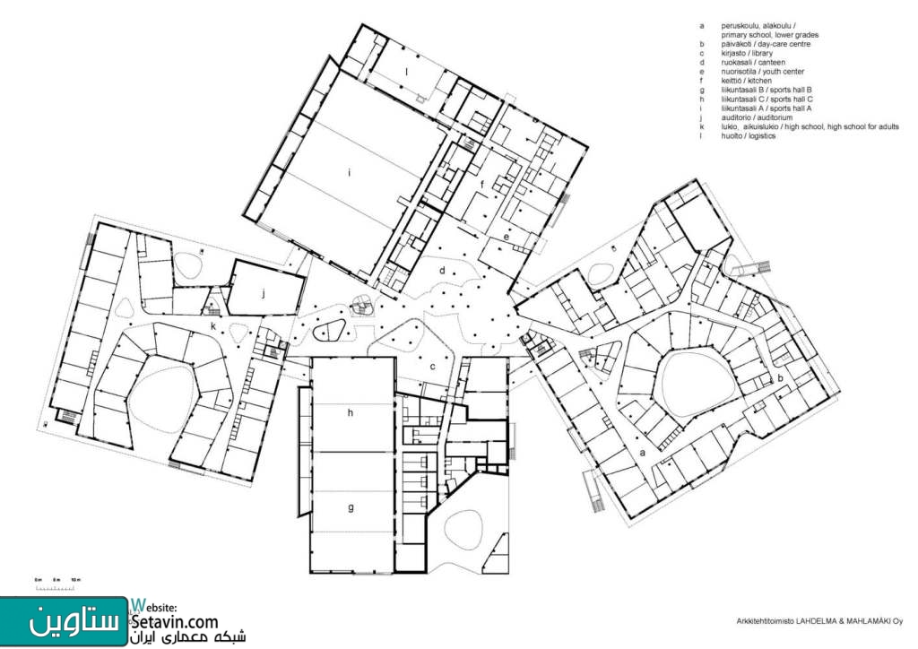 مرکز آموزشی , ورزشی , Kastelli  , تیم معماری , Lahdelma , Mahlamäki , فنلاند , مرکز یادگیری , ستاوین , سالن ورزش , Community Centre , sports , culture