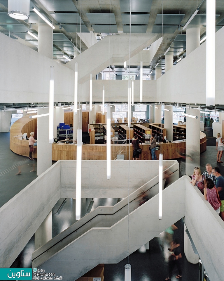 کتابخانه Freiburg ، تیم معماری , Degelo Architekten , IttenbrechBühl , آلمان , Library , Freiburg , architectural  , طراحی کتابخانه , کتابخانه , ستاوین