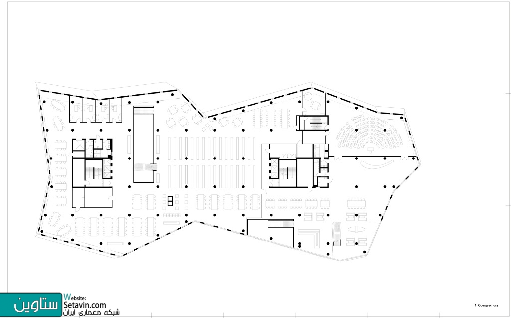 کتابخانه Freiburg ، تیم معماری , Degelo Architekten , IttenbrechBühl , آلمان , Library , Freiburg , architectural  , طراحی کتابخانه , کتابخانه , ستاوین