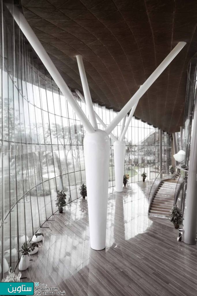 مرکز هنری Lotus , تیم طراحی معماری , Raynon Chui , چین , Lotus Square , Art Center , Lotus Square Art Center , مرکز فرهنگی , فرهنگسرا , معماری پایدار , بام سبز , ستاوین