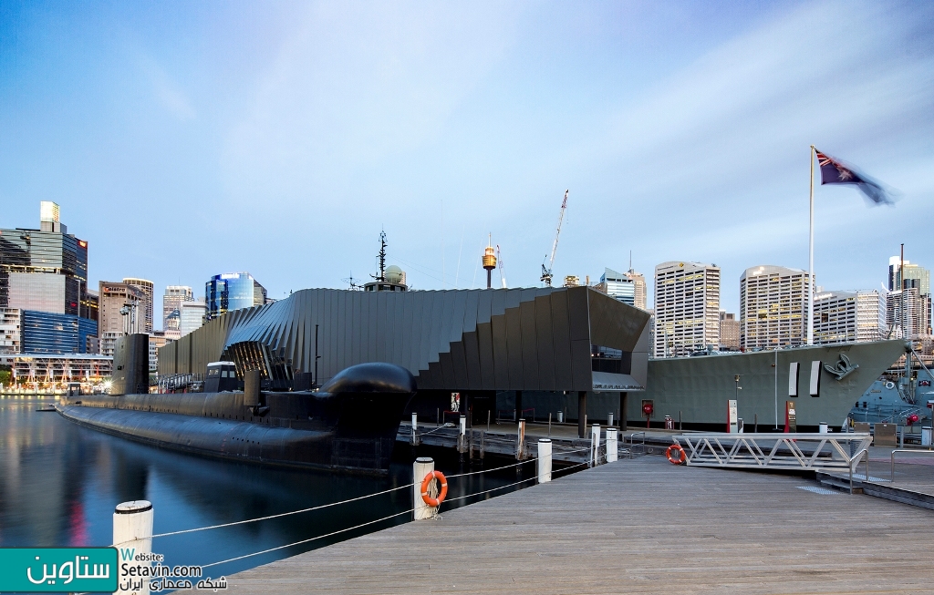 پاویون , Waterfront , تیم طراحی معماری , FJMT Studio , استرالیا , FJMT , Studio , موزه ملی استرالیا , جنگ جهانی اول , خدمات نیروی دریایی , سلطنتی استرالیا