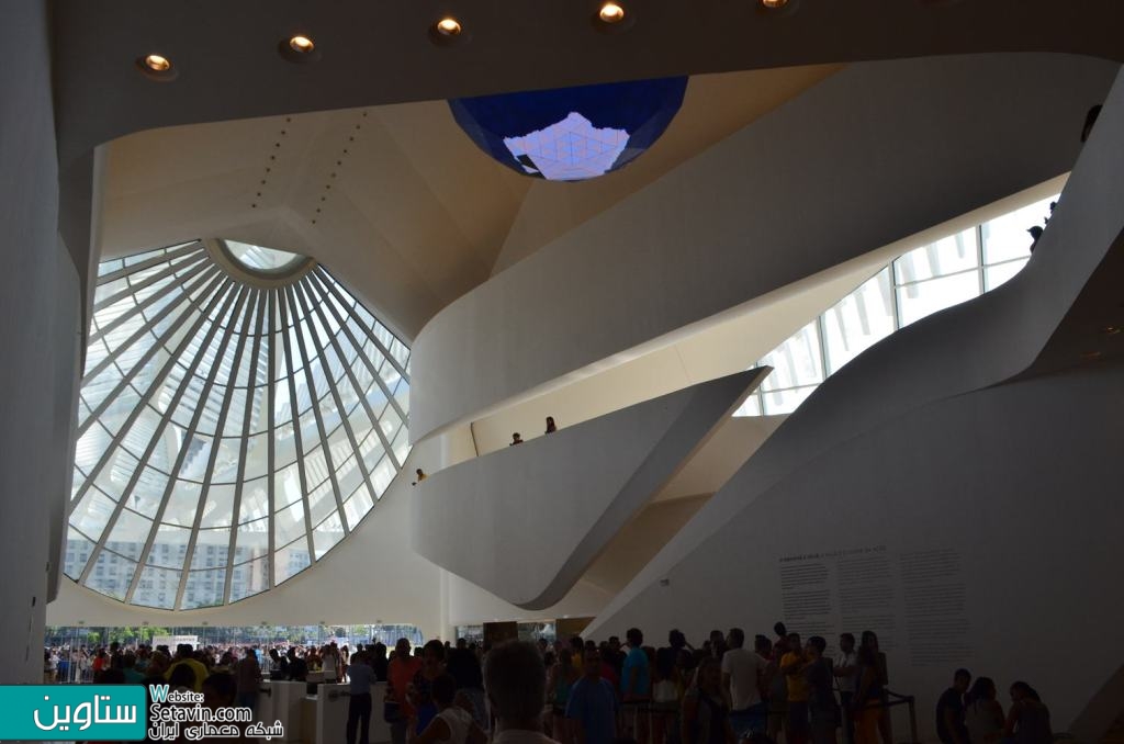 موزه فردا , معمار , سانتیاگو کالاتراوا , برزیل , Santiago Calatrava , Rio de Janeiro , Brazil , Museum of Tomorrow , موزه , فردا , موزه سانتیاگو , طراحی موزه