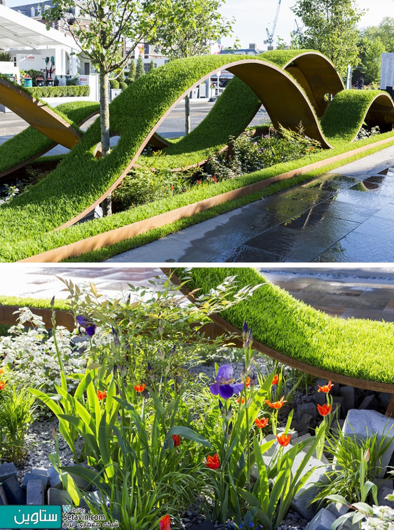 نمونه هایی از طراحی فضای سبز در نمایشگاه گل 2016 چلسی