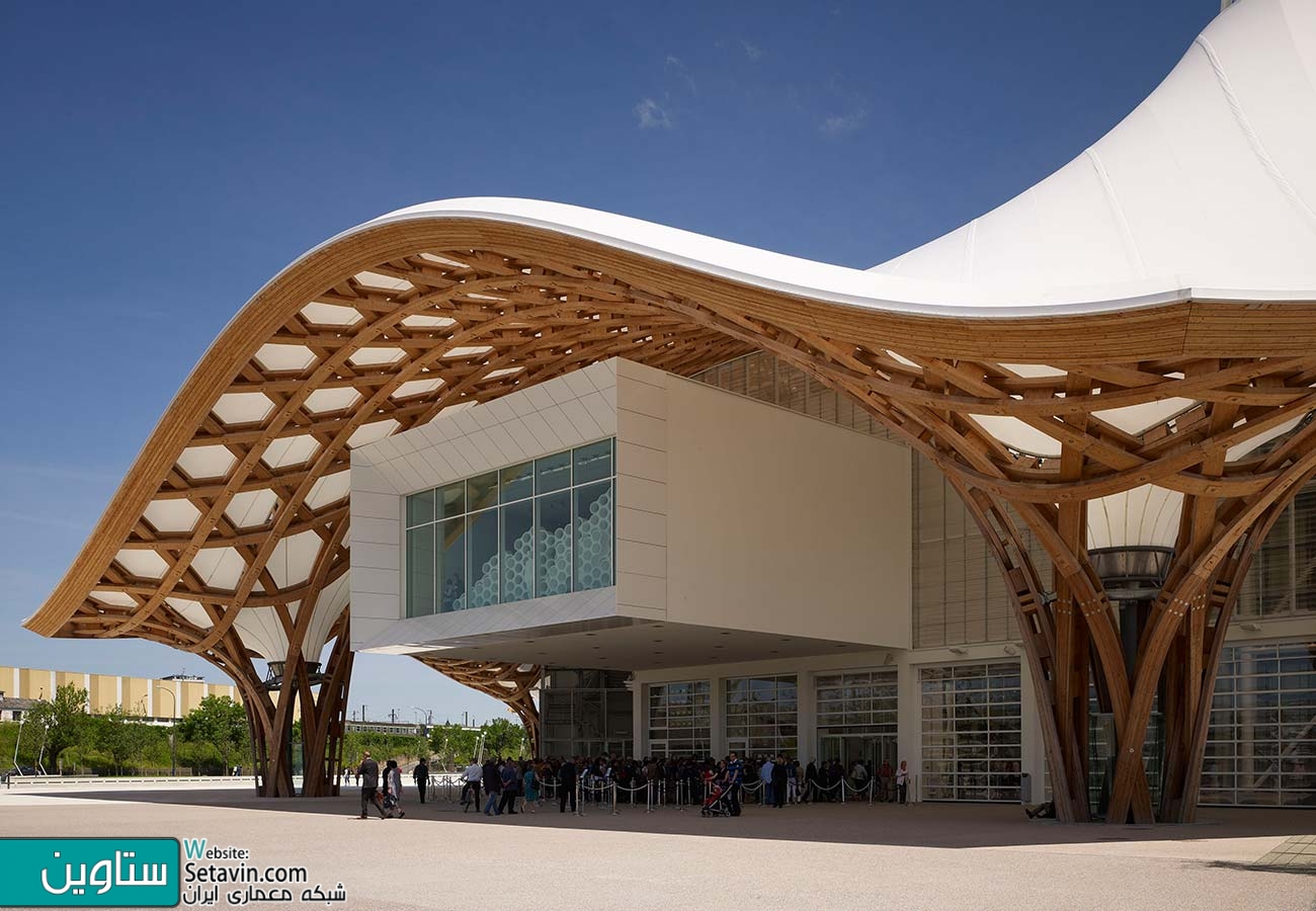 مرکز فرهنگی , Pompidou-Metz , تیم معماری , Shigeru Ban , فرانسه , مرکز پمپيدو-متز , Shigeru Ban , معمار ژاپني , سقف مواج , پارچه تفلون , مجموعه فرهنگی