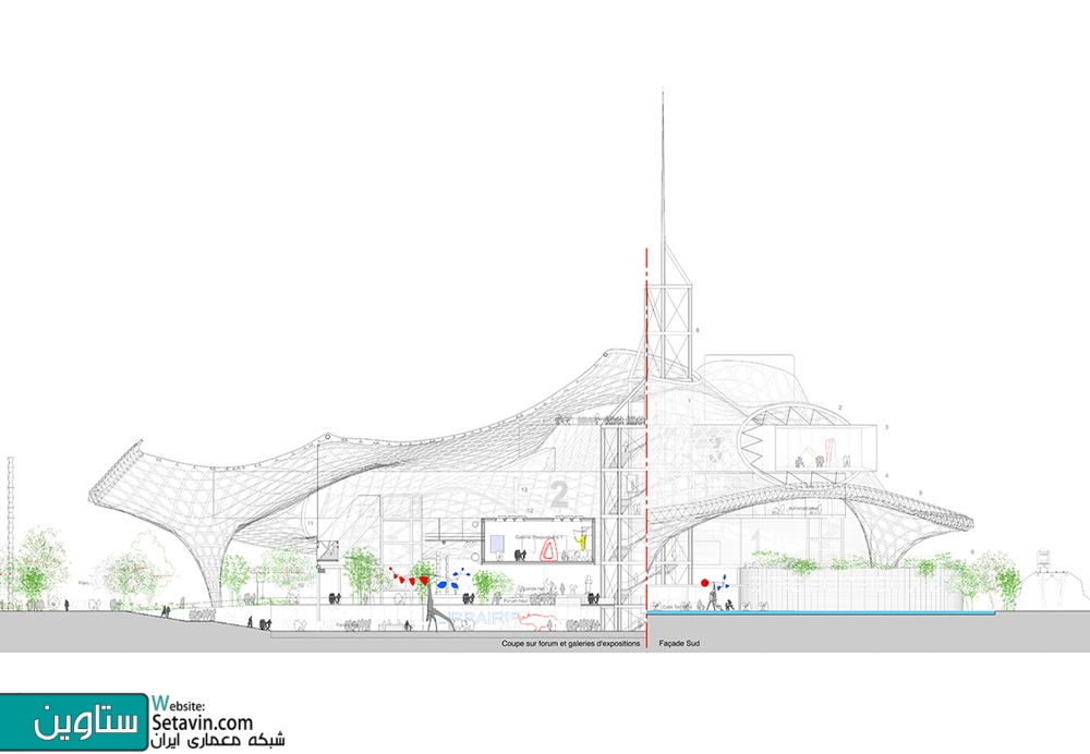 مرکز فرهنگی , Pompidou-Metz , تیم معماری , Shigeru Ban , فرانسه , مرکز پمپيدو-متز , Shigeru Ban , معمار ژاپني , سقف مواج , پارچه تفلون , مجموعه فرهنگی