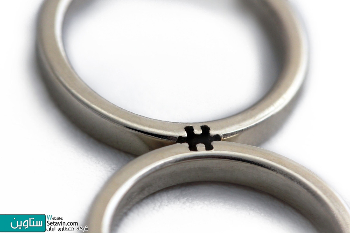 حلقه های عروسی با طراحی خاص و مینیمال