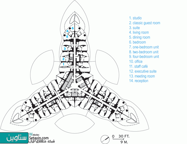 برج خلیفه , Burj Khalifa ,  SOM , امارات متحده عربی , معماری دبی , معماری امارات , معماری در دبی , Dubai , Architecture of Dubai , برج , طراحی برج , بلندترین برج جهان