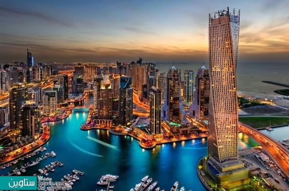 امارات متحده عربی , معماری دبی , معماری امارات , معماری در دبی , Dubai , Architecture of Dubai , برج , Cayan ,  Skidmore, Owings & Merrill , SOM , امارات متحده عربی