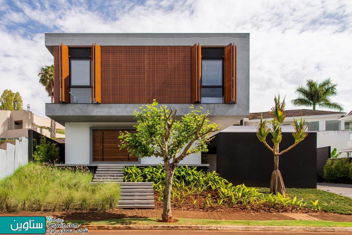 ساختمان مسکونی , ACT Residence , مسکونی , CF Arquitetura , برزیل , طراحی مسکونی , Carolina Sakuno ,  Fausto Cintra, Renan Klippel ,  Brazil , سبک مدرن , طراحی راست خط , احجام خالص , طراحی گرمسیری , ستاوین