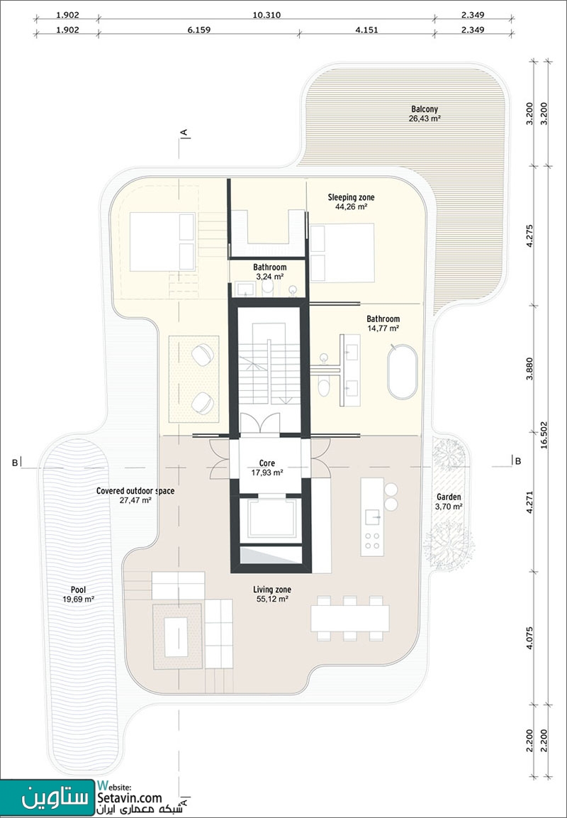 برج مسکونی Terra , بنای با منظر 360 درجه , Orange Architects , قبرس  , برج مسکونی , Terra , Orange , apartment tower , beach , پروژه Terra , طراحی مسکونی , استخر شناور , شبکه هنر و معماری , پروژه های معماری , معماری روز دنیا , پروژه های ستاوین , شبکه اجتماعی معماری ایران