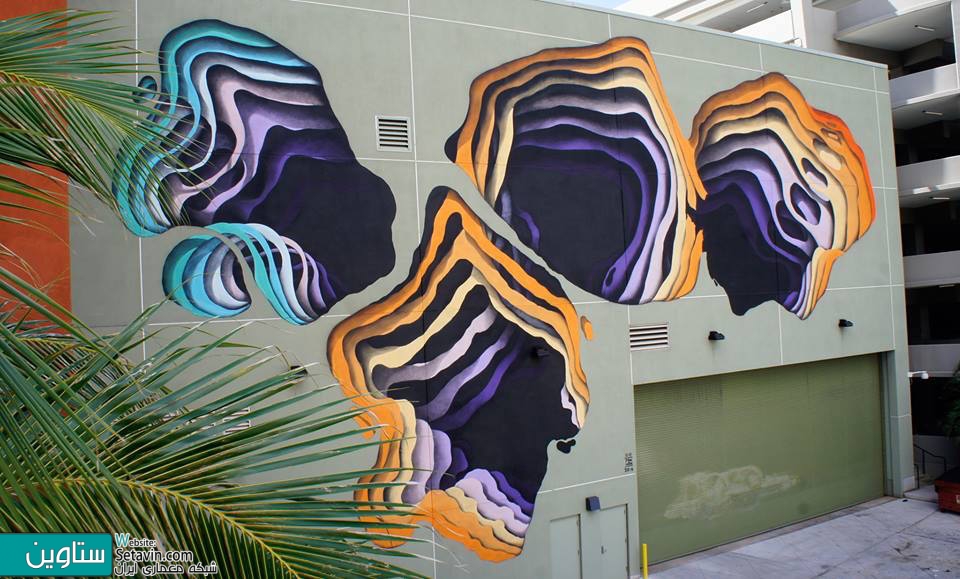 نقاشی های سه بعدی بر روی دیوار ساختمانها