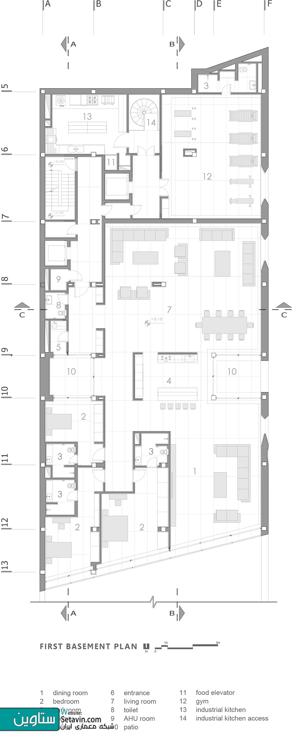 ساختمان مسکونی روزن , رتبه اول جایزه معمار , بخش مسکونی 1395 , شرکت طرح و ساخت ری را , تهران , ساختمان مسکونی روزن , جایزه معمار ,  ری را