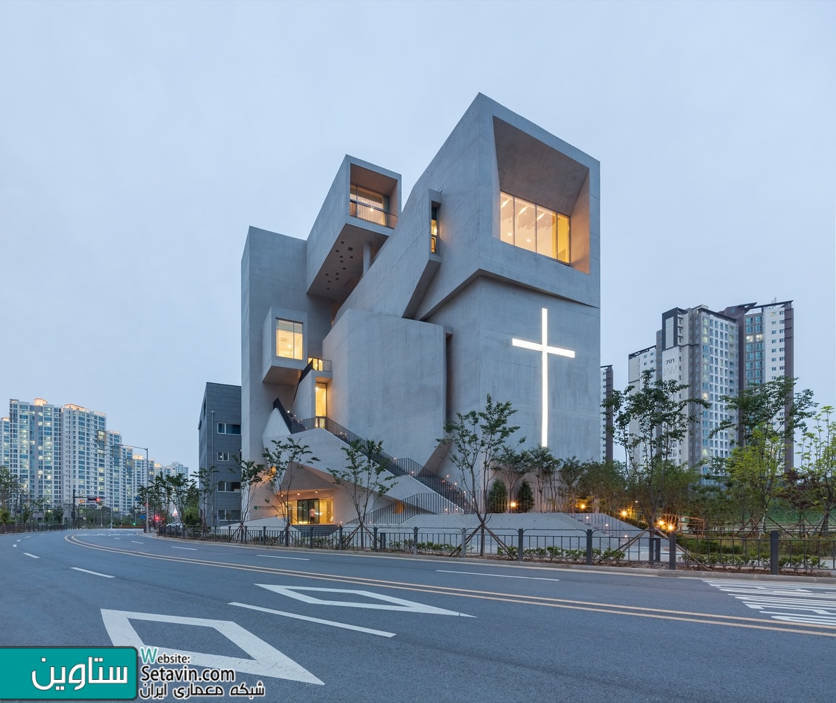 کلیسا closest , کلیسا , Heesoo Kwak , IDMM Architects , کره جنوبی , Church , Kyungsub Shin , بتنی , ساختمانی بتنی