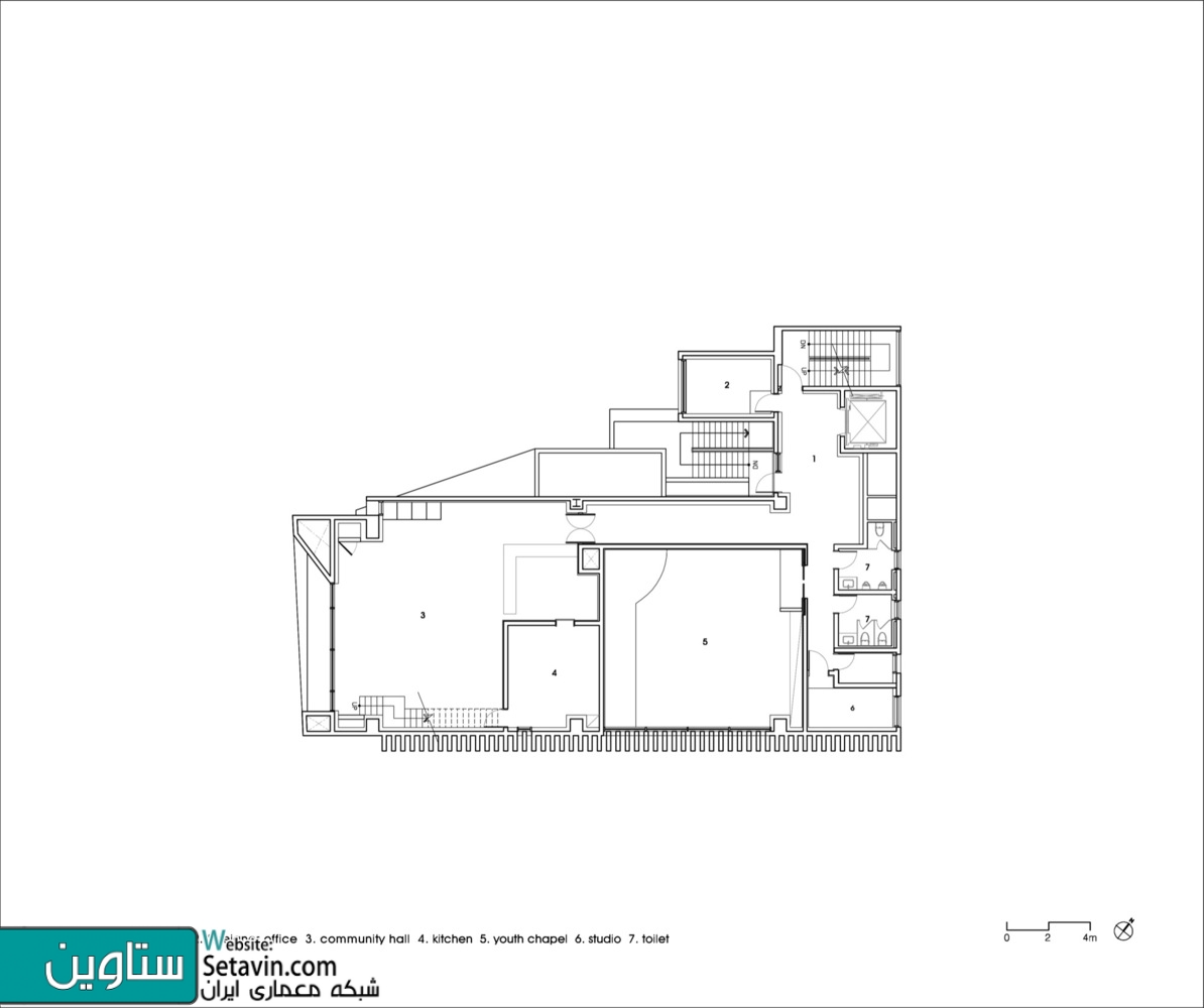 کلیسا closest , کلیسا , Heesoo Kwak , IDMM Architects , کره جنوبی , Church , Kyungsub Shin , بتنی , ساختمانی بتنی