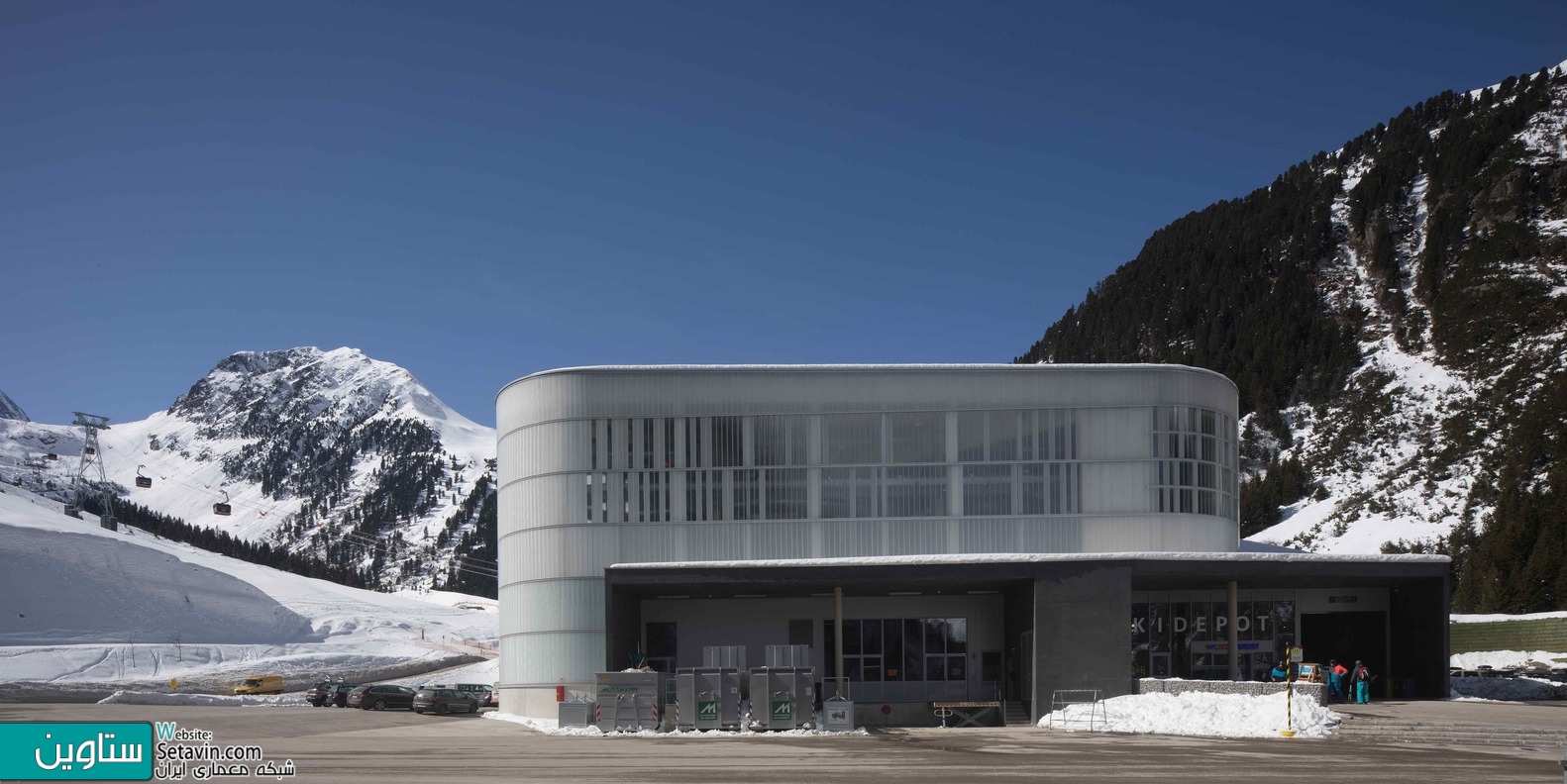 تله کابین , 3S Eisgratbahn , تیم طراحی , ao-architekten , اتریش , Gondola Lift , تله کابین , طراحی تله کابین , Austria , station buildings ,