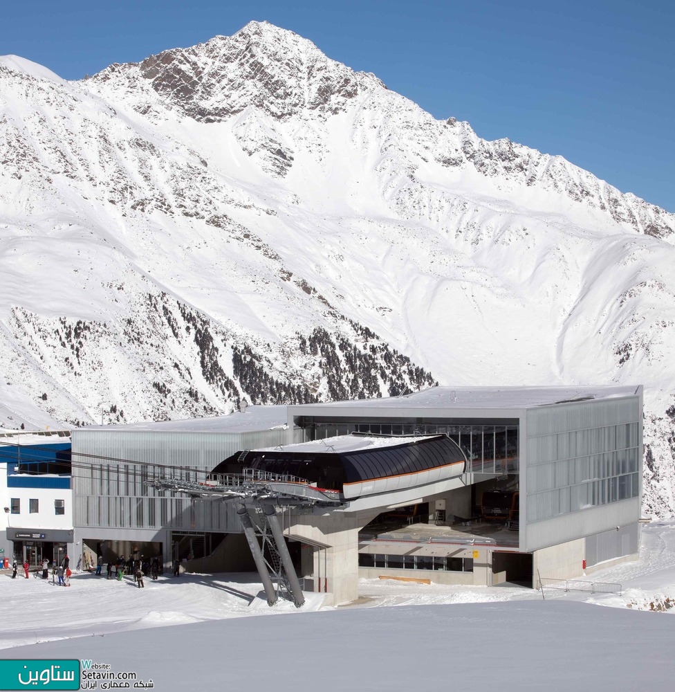 تله کابین , 3S Eisgratbahn , تیم طراحی , ao-architekten , اتریش , Gondola Lift , تله کابین , طراحی تله کابین , Austria , station buildings ,