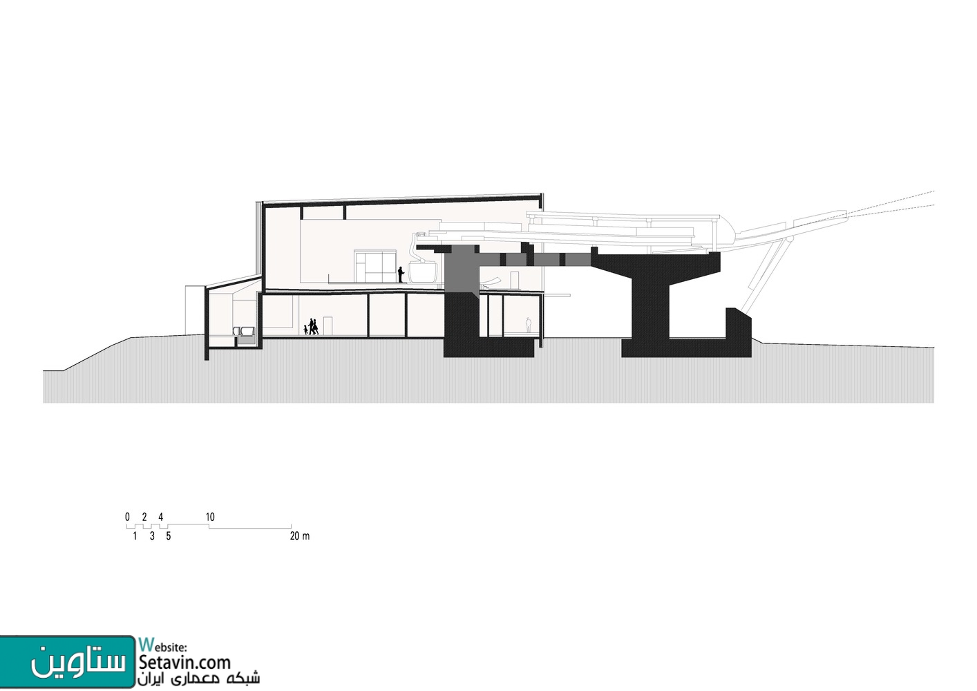 تله کابین , 3S Eisgratbahn , تیم طراحی , ao-architekten , اتریش , Gondola Lift , تله کابین , طراحی تله کابین , Austria , station buildings ,