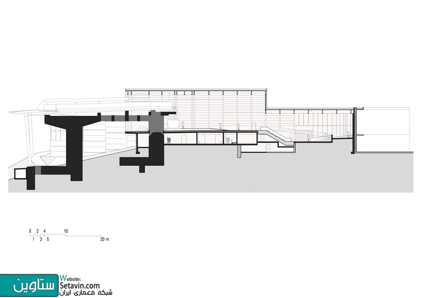 تله کابین , 3S Eisgratbahn , تیم طراحی , ao-architekten , اتریش , Gondola Lift , تله کابین , طراحی تله کابین , Austria , station buildings ,