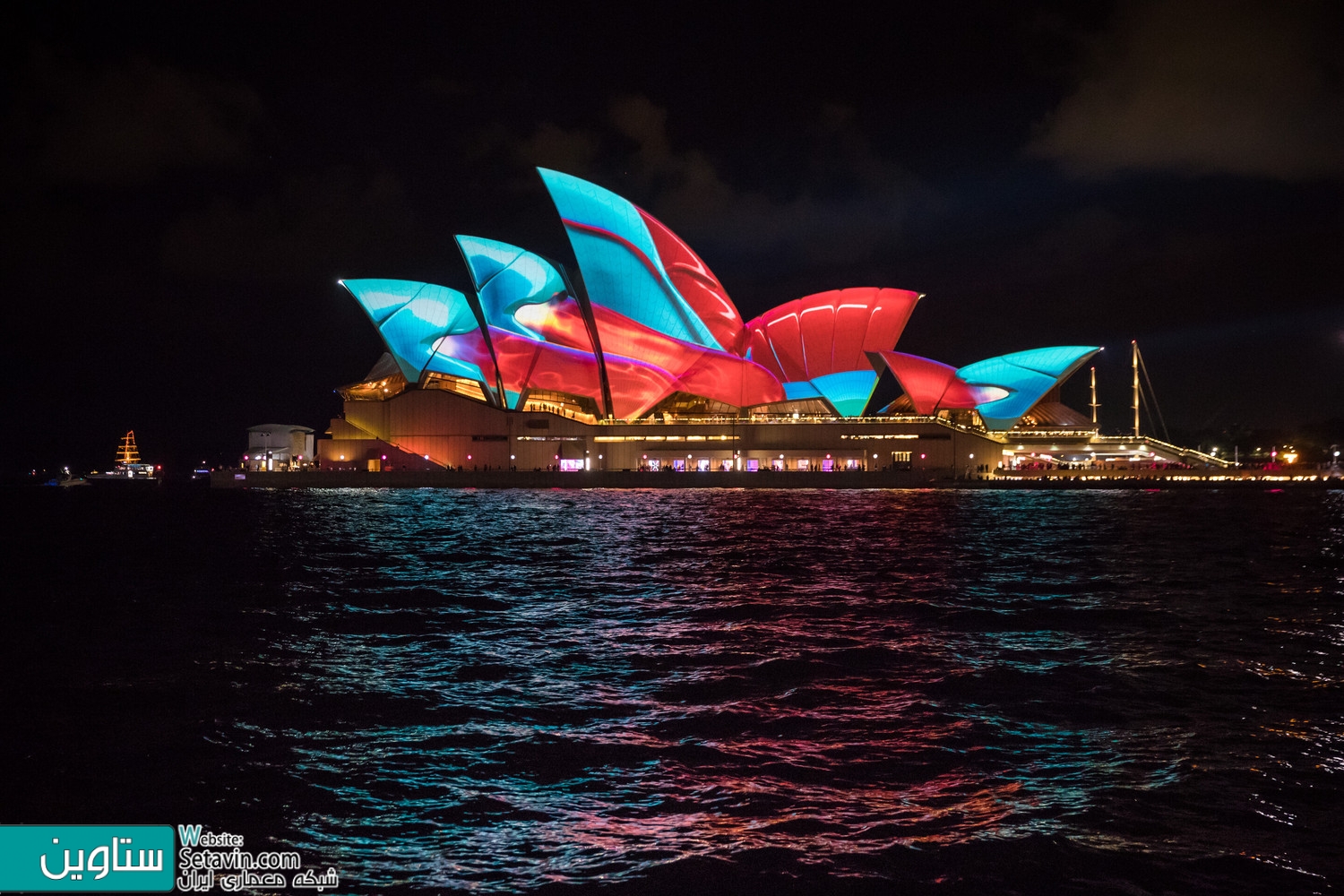 نورپردازی فوق العاده  خانه اپرای سیدنی در رویداد Vivid Sydney