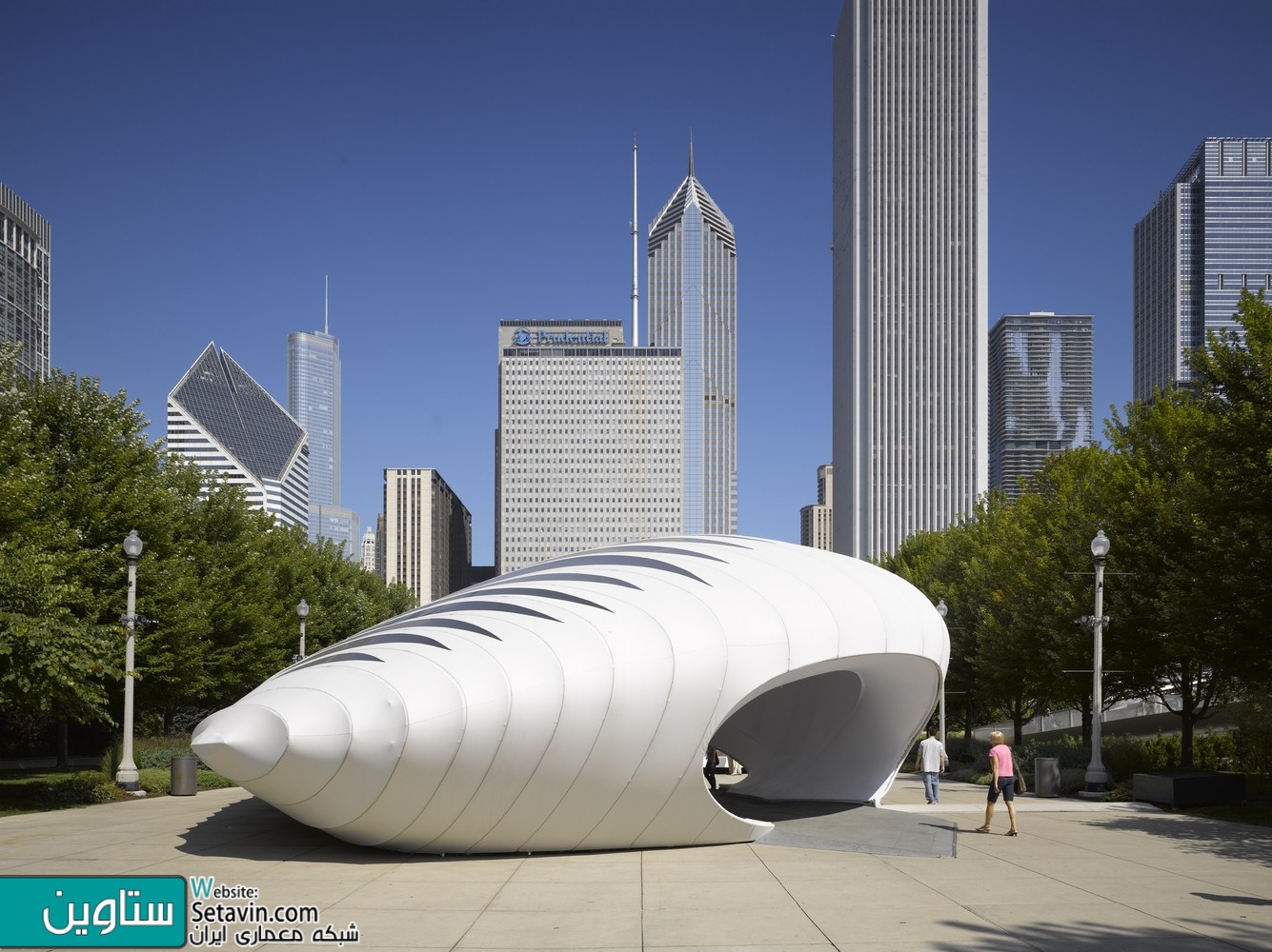 پاویون Burnham , غرفه , نمایشگاه , Zaha Hadid Architects , شیکاگو , Pavilion , Burnham Pavilion , زاها حدید ,  Chicago