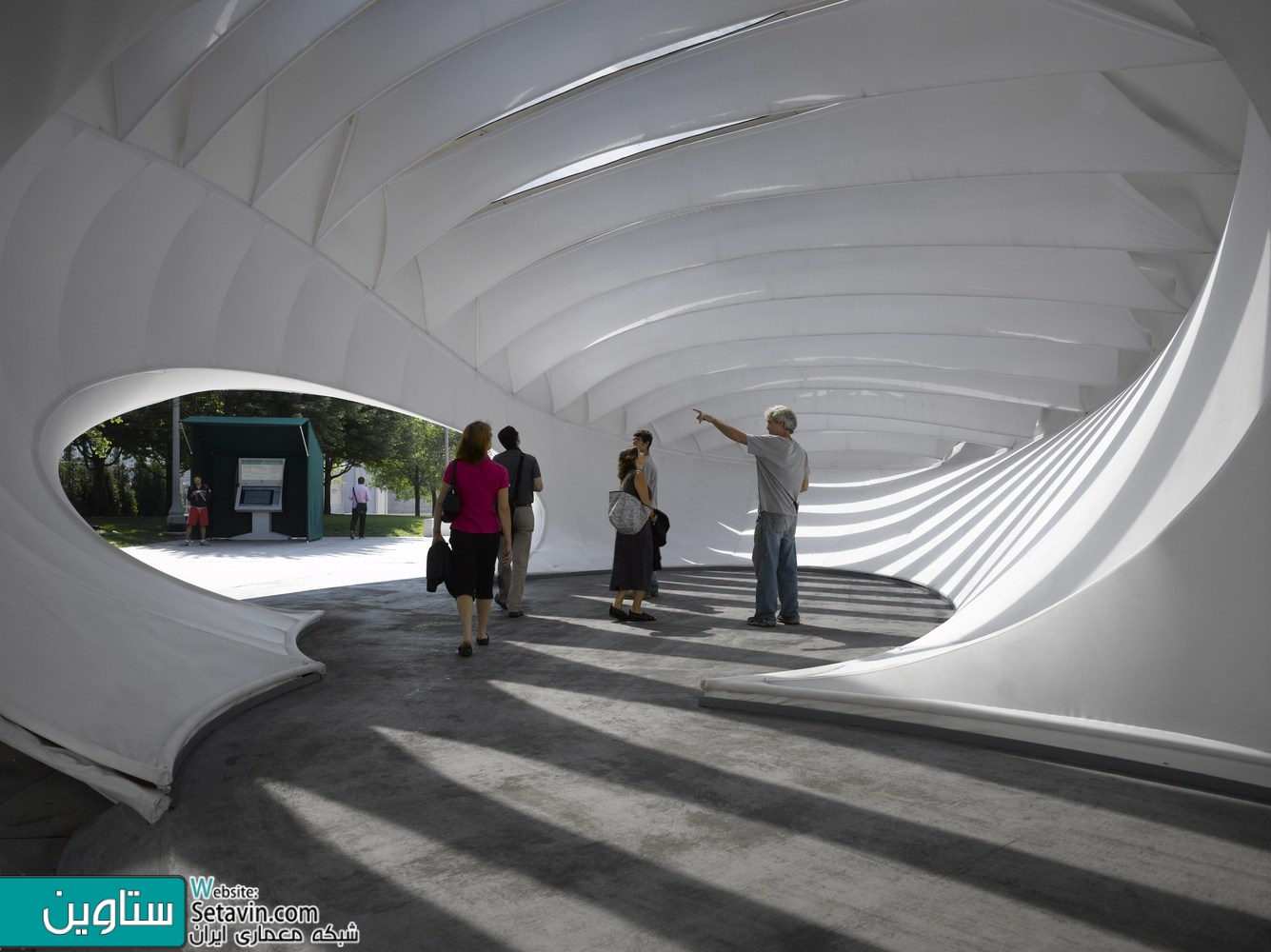 پاویون Burnham , غرفه , نمایشگاه , Zaha Hadid Architects , شیکاگو , Pavilion , Burnham Pavilion , زاها حدید ,  Chicago