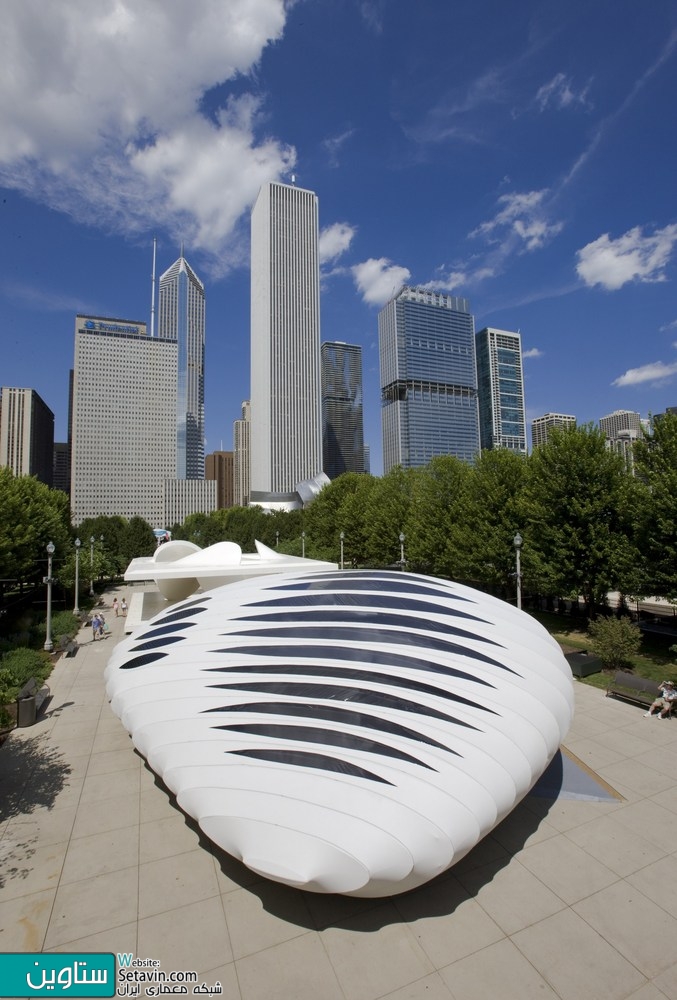 پاویون Burnham , غرفه , نمایشگاه , Zaha Hadid Architects , شیکاگو , Pavilion , Burnham Pavilion , زاها حدید ,  Chicago