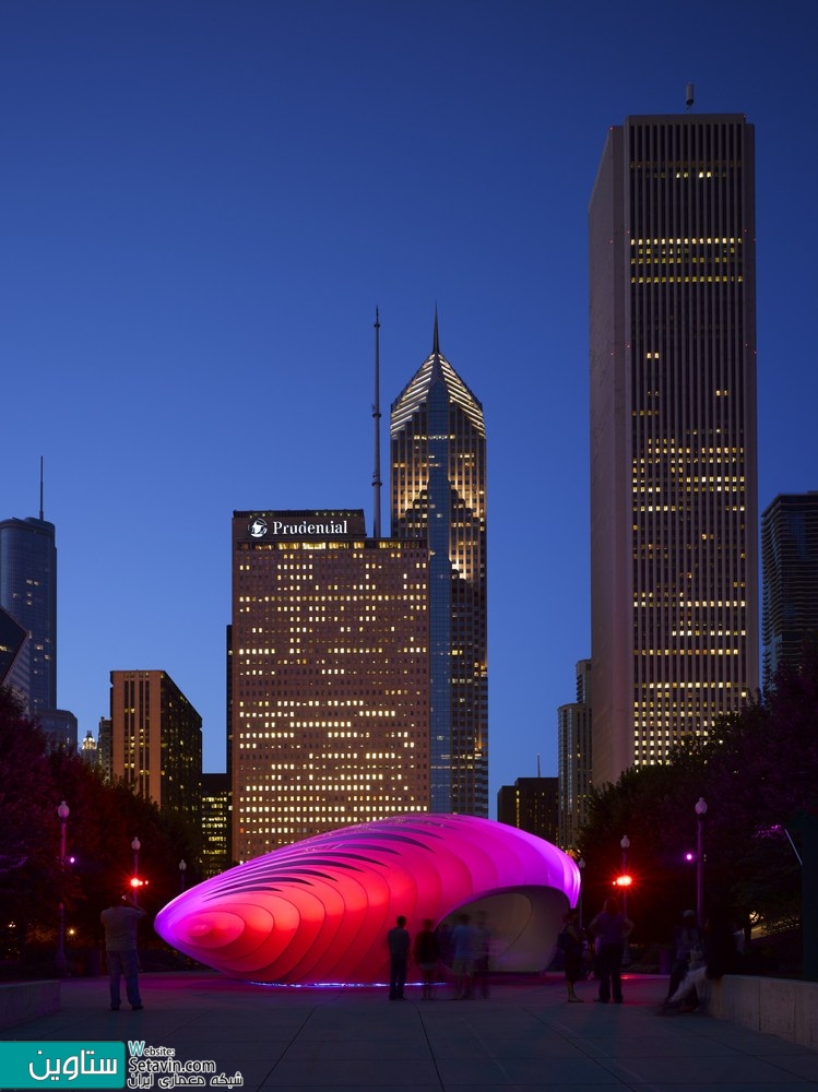 پاویون Burnham , غرفه , نمایشگاه , Zaha Hadid Architects , شیکاگو , Pavilion , Burnham Pavilion , زاها حدید ,  Chicago