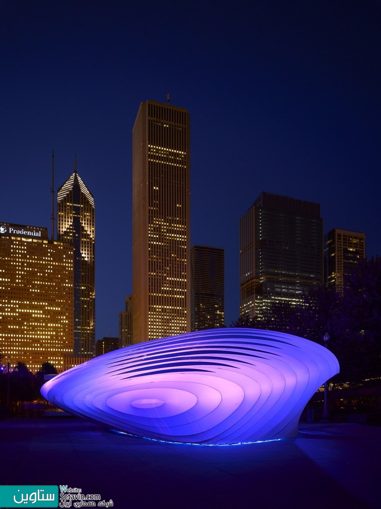 پاویون Burnham , غرفه , نمایشگاه , Zaha Hadid Architects , شیکاگو , Pavilion , Burnham Pavilion , زاها حدید ,  Chicago