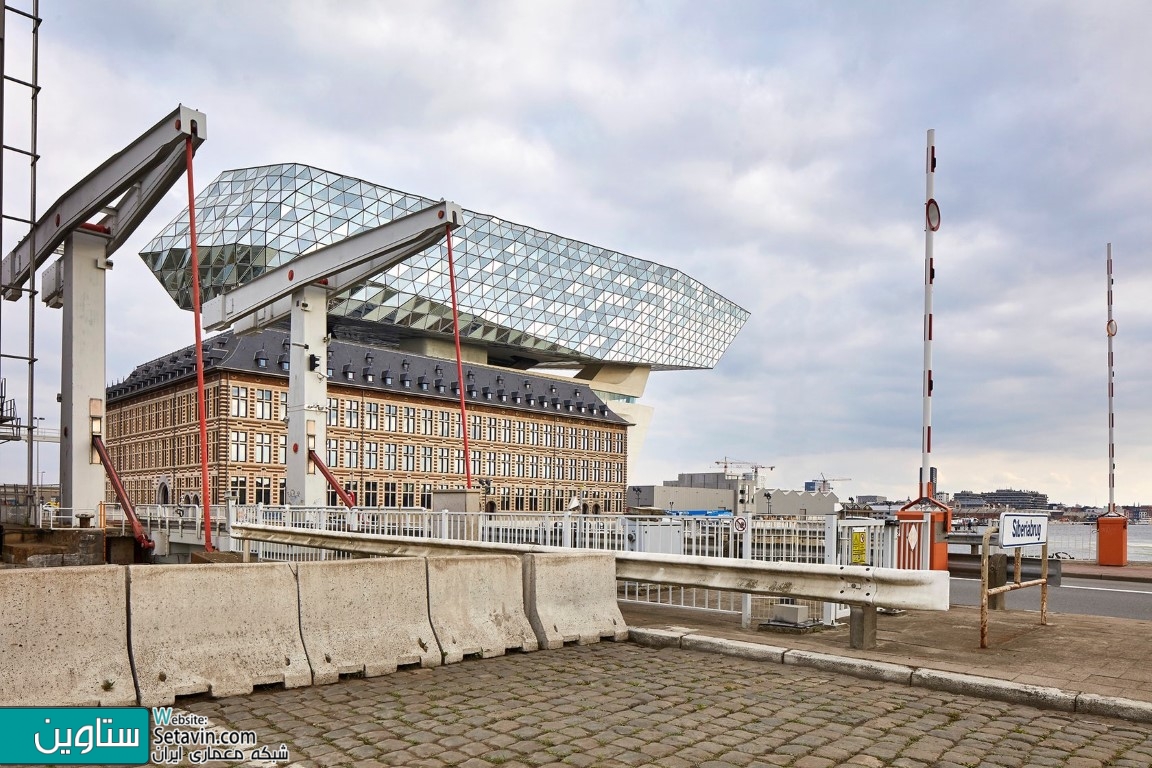 ساختمان اداری بندرگاه Port House , اثر تیم طراحی معماری زاها حدید , بلژیک , Antwerp , Belgium , بندر , ساختمان اداری بندرگاه , Zaha Hadid Architects , بندرگاه , زاها حدید