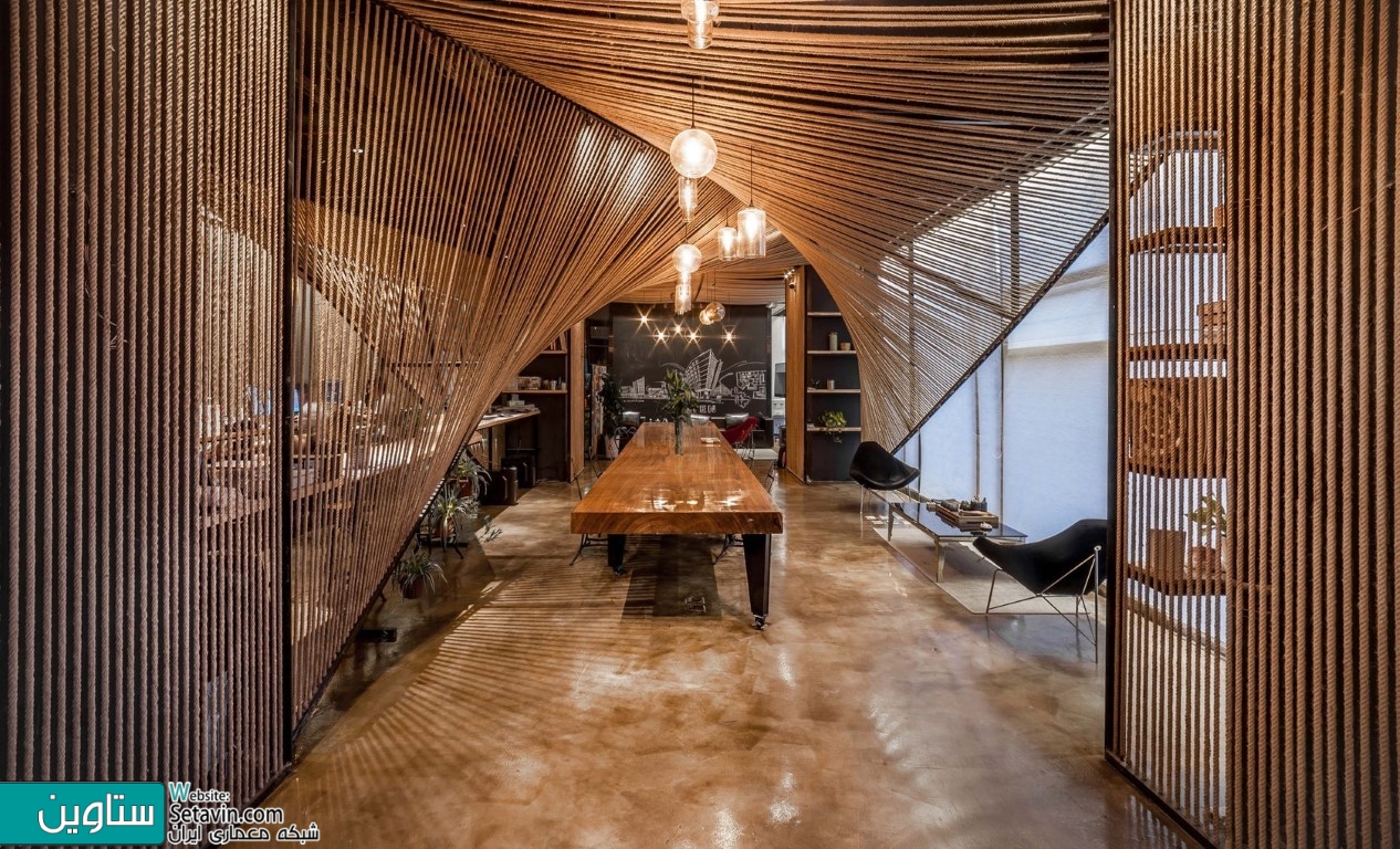 طراحی داخلی دفترکار , Rope Wave Office , تیم طراحی , Jing-Rui Lin , شانگهای چین , Atelier Ten , اداری ,  office , دفترکار , طراحی داخلی , دکوراسیون داخلی