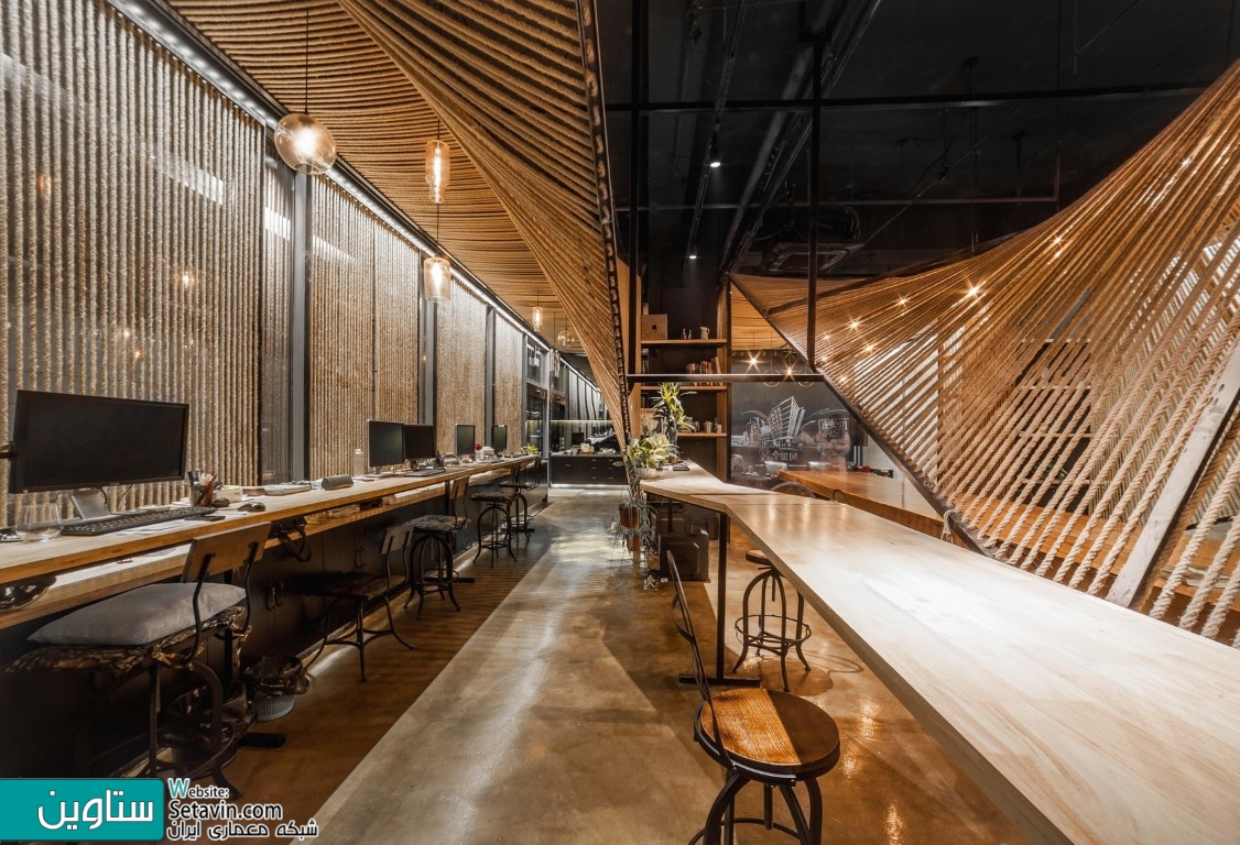 طراحی داخلی دفترکار , Rope Wave Office , تیم طراحی , Jing-Rui Lin , شانگهای چین , Atelier Ten , اداری ,  office , دفترکار , طراحی داخلی , دکوراسیون داخلی