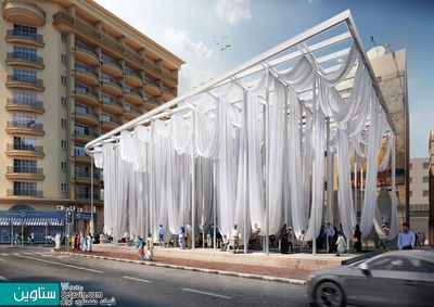 طراحی پاویون تعاملی شهری در دوبی