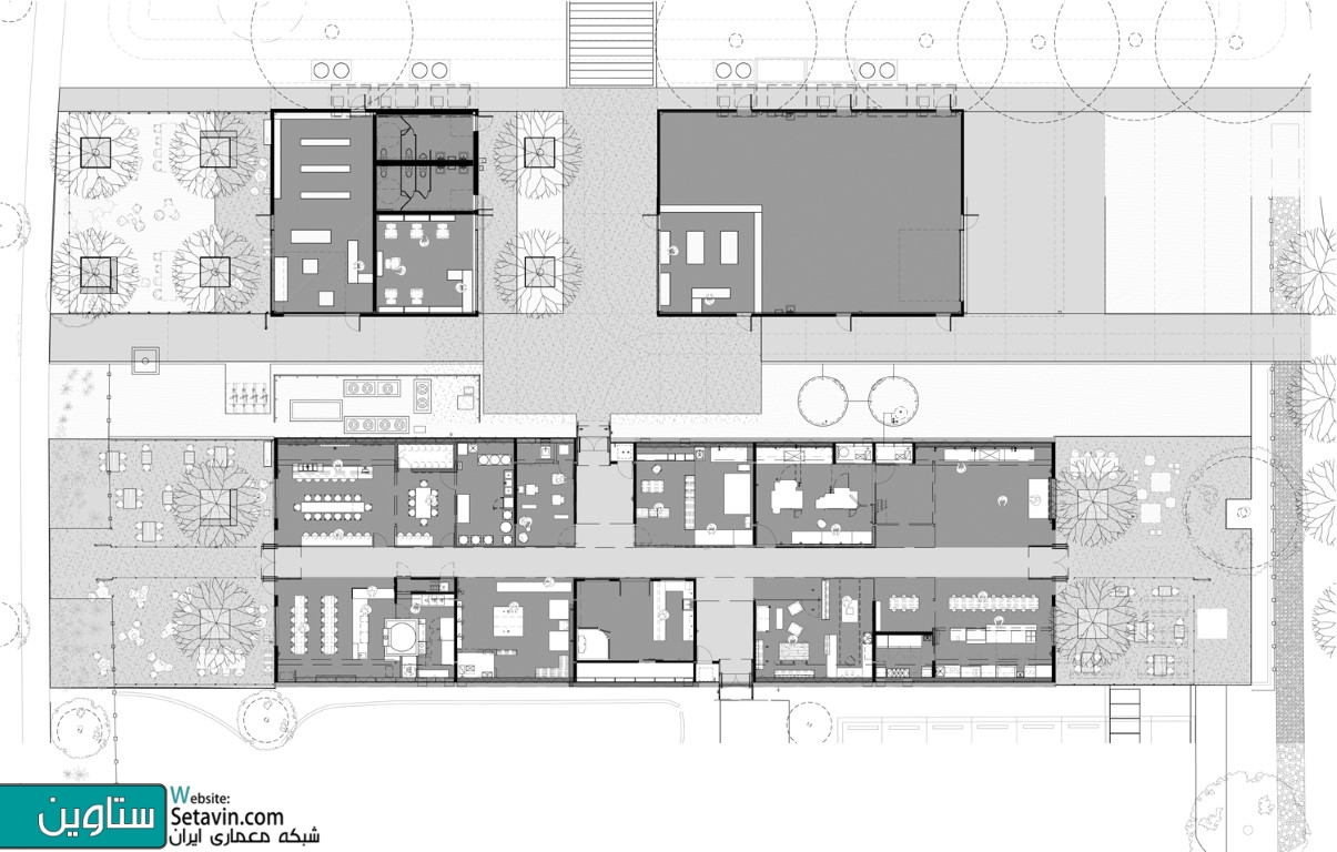 مجموعه خدماتی BARNONE , اثر تیم طراحی debartolo architects , آمریکا , مجموعه خدماتی , BARNONE , debartolo architects , آمریکای شمالی , Gilbert , AZ , United States , فینیکس , پوشش آلومینیومی , Jason Roehner , ساختمان قدیمی , Jerry Park , چاپ کارت پستال , سالن مو , سوپرمارکت , فروش گل و گیاه , فروشگاه