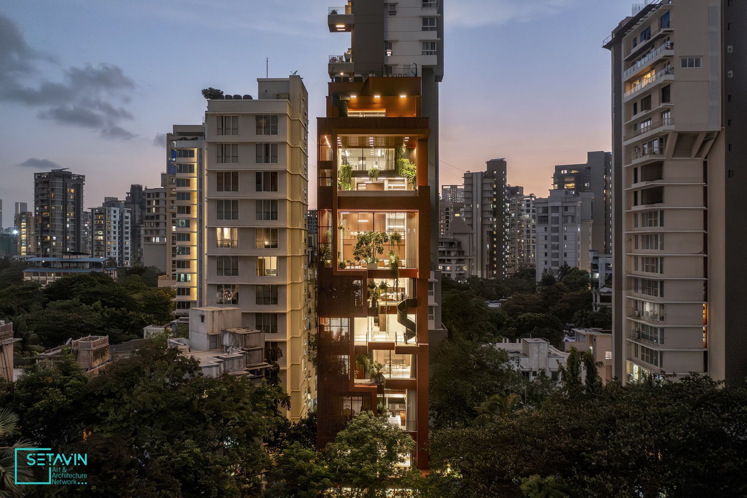 مسکونی SARVASVA ، اثر تیم طراحی معماری SPASM ، هند , پروژه ها , Built Projects ,  پروژه های ساخته شده , Residential Architecture ,  پروژه های منتخب , Houses , معماری مسکونی , Mumbai , خانه , Mumbai , بمبئی , India , هند , معماری هند , شبکه هنر , هنر و معماری , فضای معماری