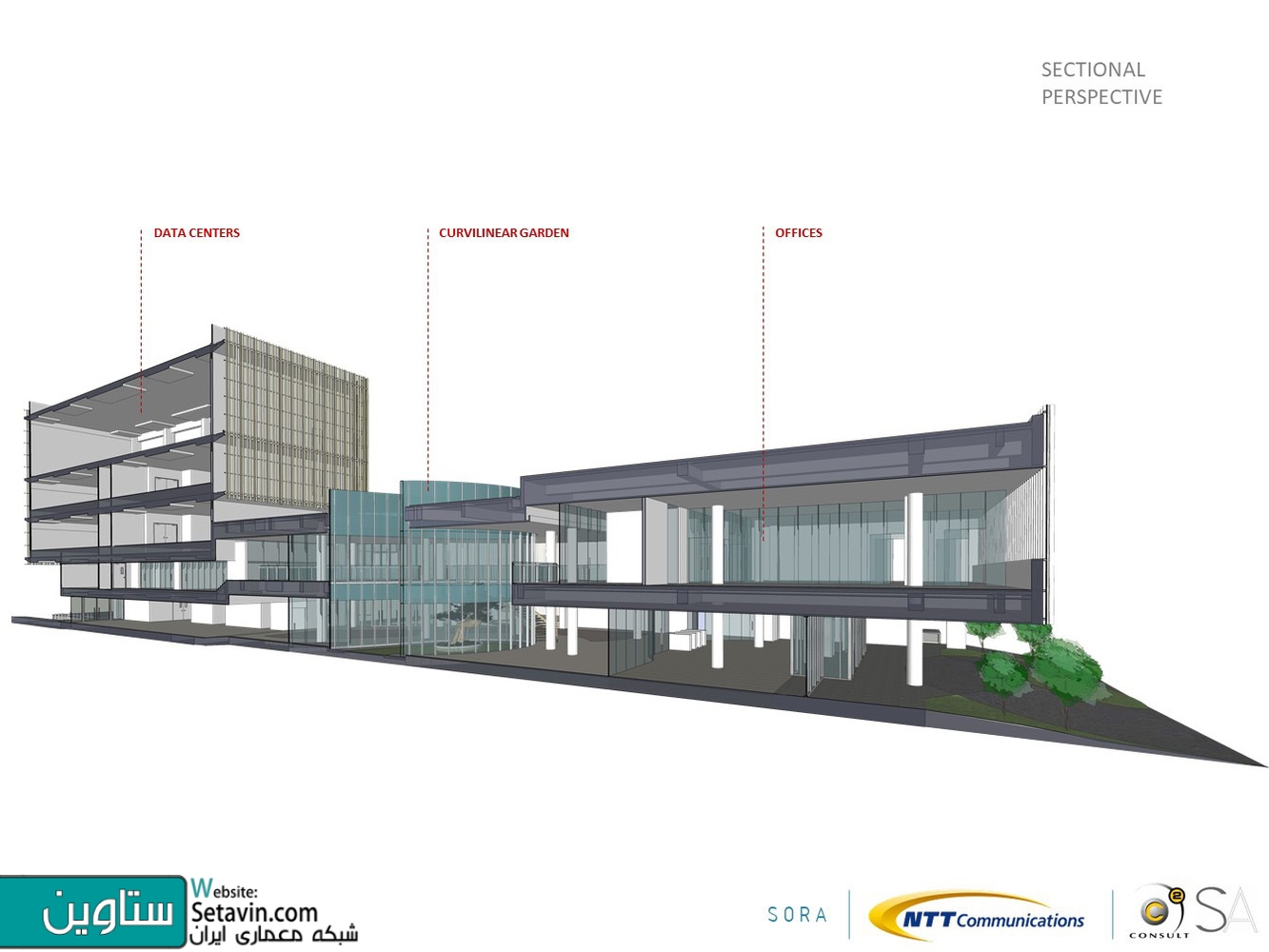 مرکز اطلاعات , Sora Data Centre , سایبرجایا ، سوپر کوریدور , چندرسانه ای , مالزی , Shaw Architect , فضای پویا , Shaw Architect , Ho Shaw Chin , NTT MSC Sdn Bhd , فضاهای زیباشناختی , زبان معماری , بامبو , دفترکار , اداری , Office , Data Center , Cyberjaya , ژاپن , Japan , مالزی , Dynamic Space , Office Block