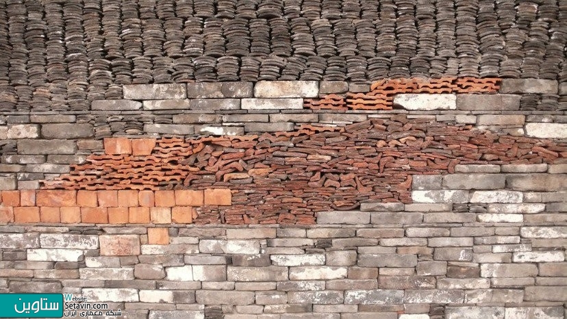نمونه هایی از دیوارهای ساخته شده با مواد قابل بازیافت