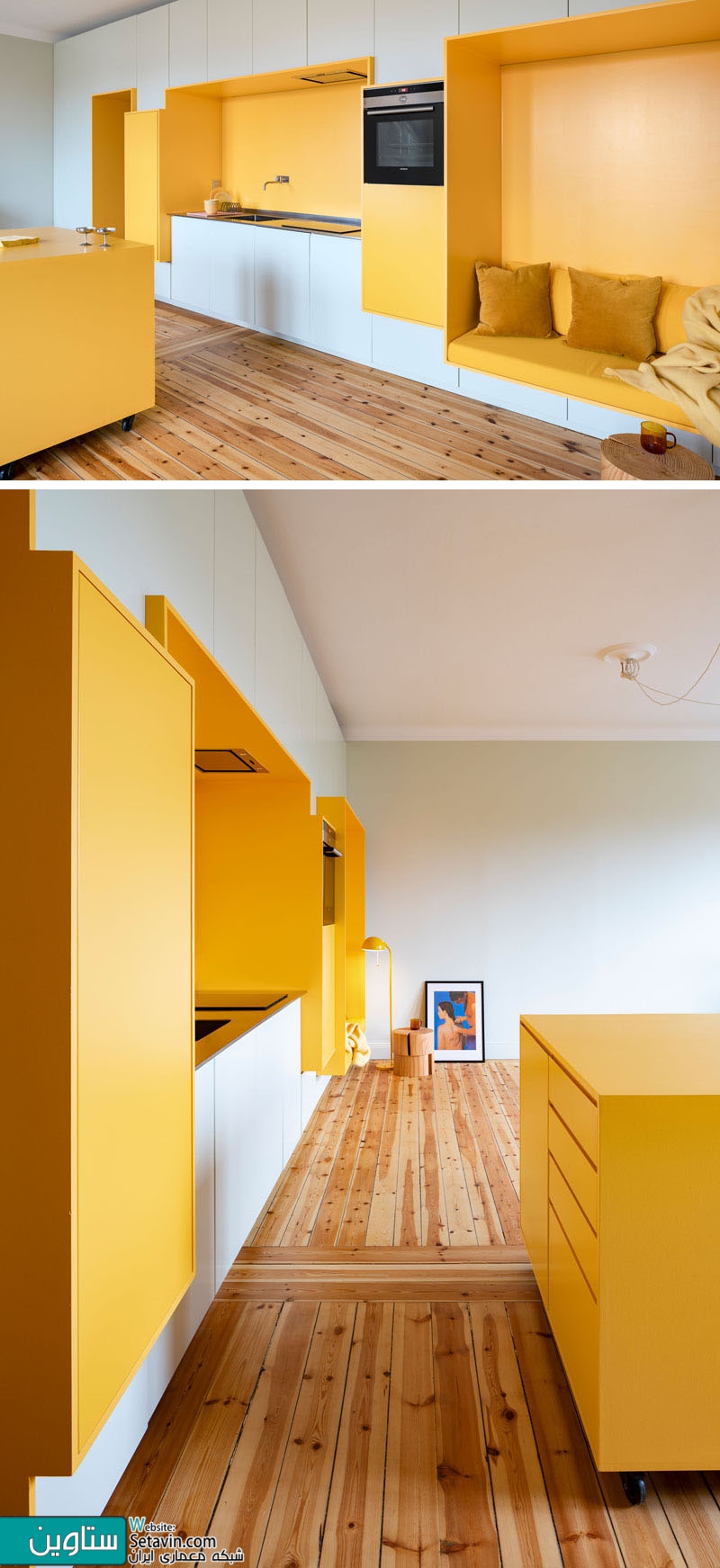 جزئیات طراحی آپارتمانی بازسازی شده در استکلهلم